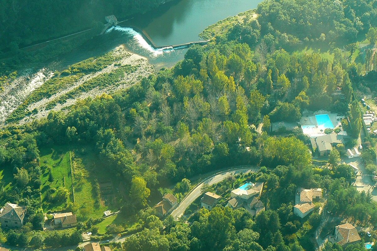 Le camping vu du ciel